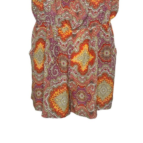 J. Crew Romper Silk Paisely Size Medium - Picture 6 of 8